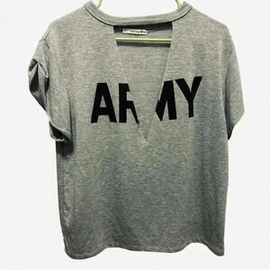 Army Deep V Neck Top from BETTER❤️BE Women’s Large